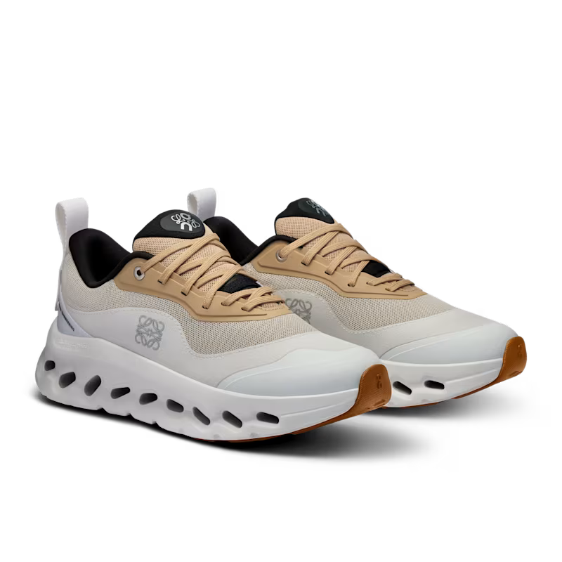Loewe x On White and Tan Cloudtilt
